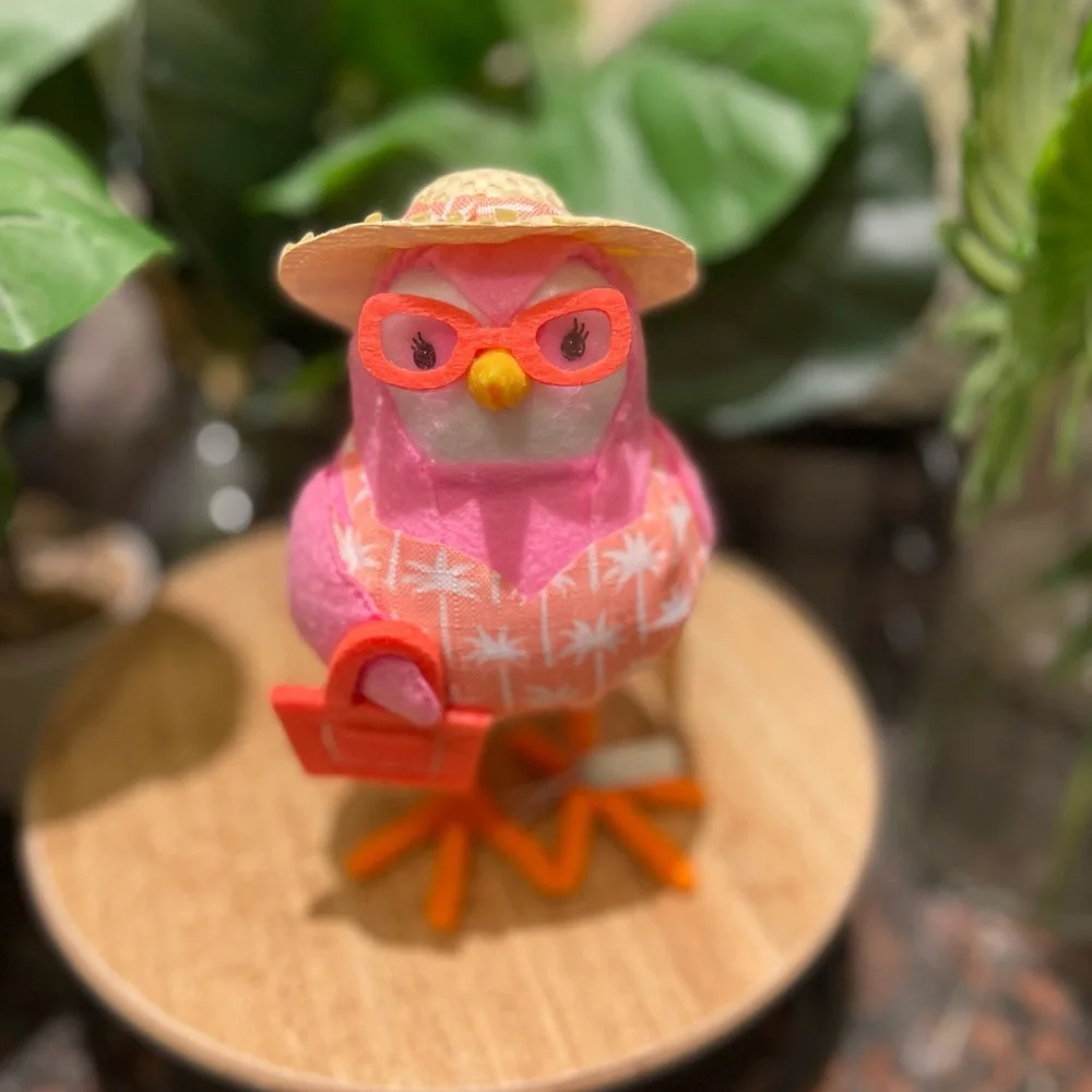 Target Sun Squad Summer Pink Fabric Beach Bird NWT